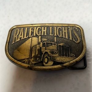 Vintage Raleigh Lights Metal Belt Buckle